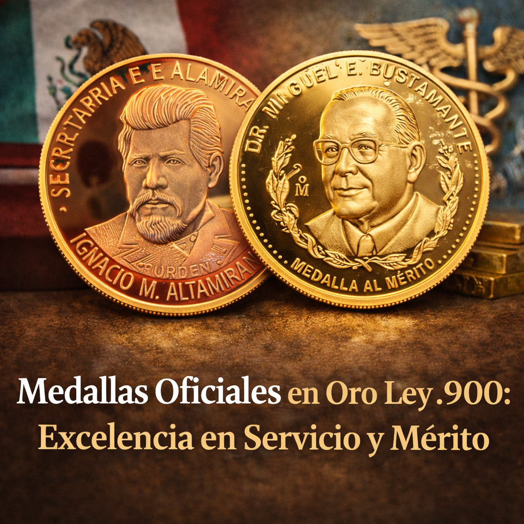 Medallas Oficiales en Oro Ley .900: Excelencia en Servicio y Mérito 5 6a917868 3963 4c1d a8fc 5de99938674c 1