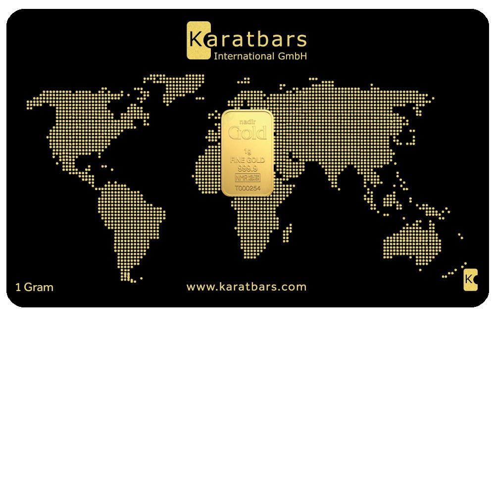 Lingote 1 Gramo Oro Puro 24K Karatbars Certificado Original 1 Lingote 1 Gramo Oro Puro 24K Karatbars Certificado Original
