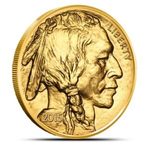 $50 Dólares Indian Head Búfalo Año 2015 Oro Puro 24k Gold 999.9