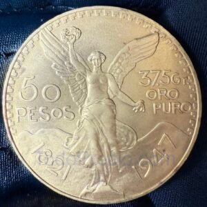 $50 Pesos Centenario de Oro Puro 1821-1947 37.5 gr. 24k