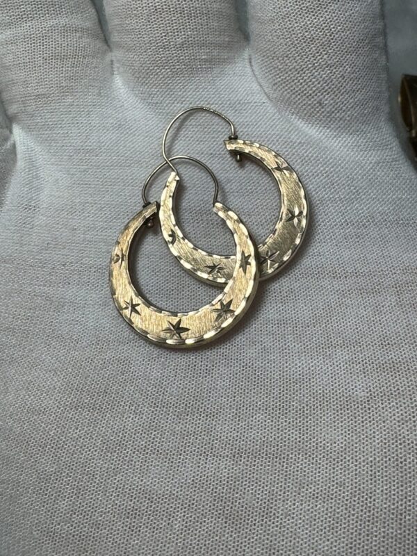 Aretes de de oro 10k Vintage antiguedad arracadas