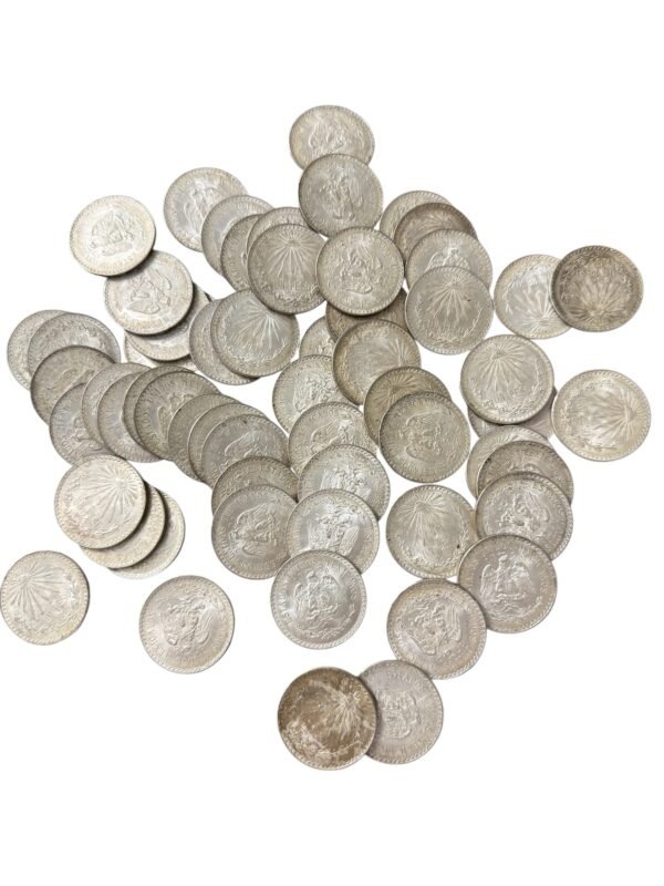 $1 Peso Resplandor 1920-1945 Estados Unidos Mexicanos Plata Ley 0.720 México Gorro Frigio - Image 3