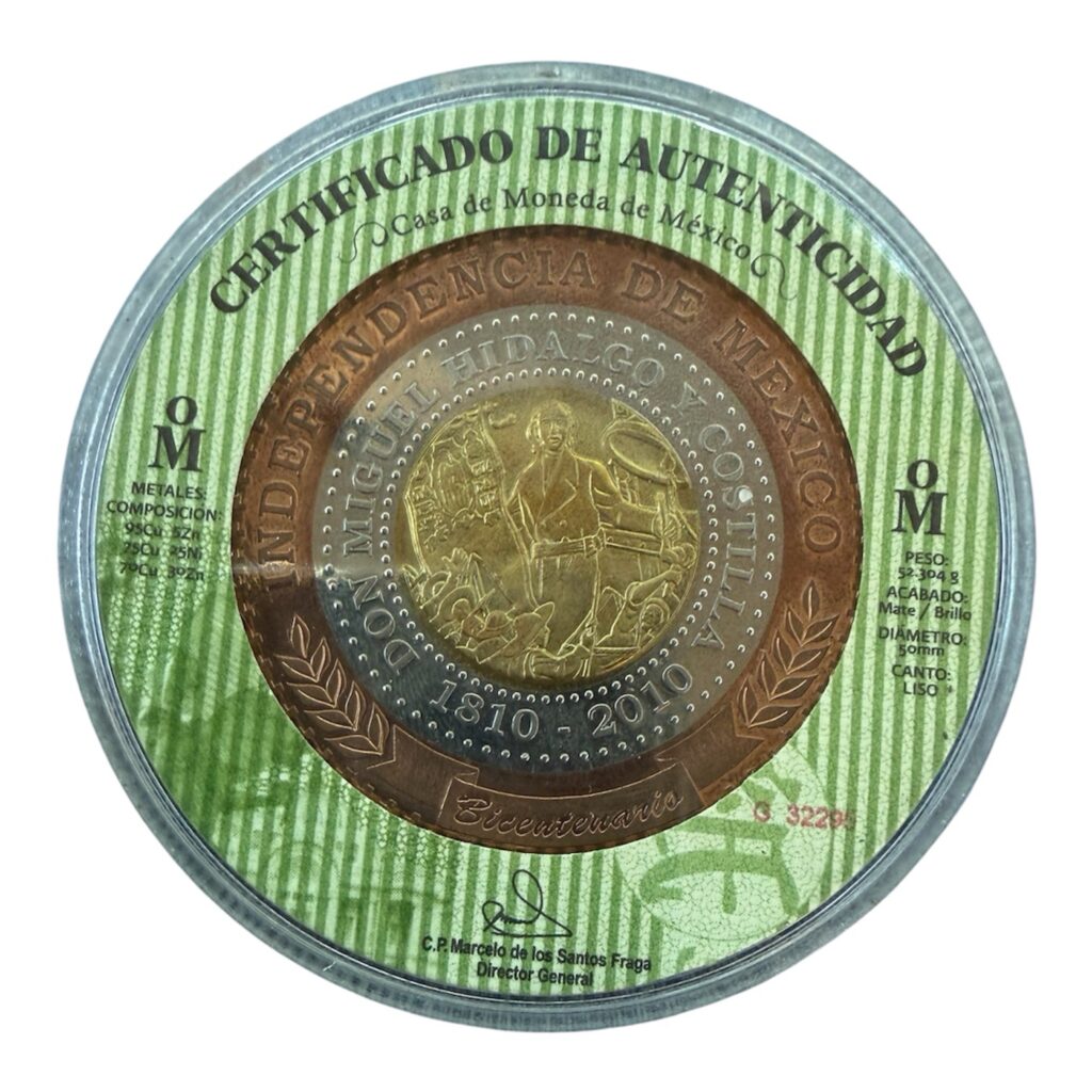 Inicio TodoPrecio.com 54 Medalla Trimetálica Bicentenario México 2010 Certificada