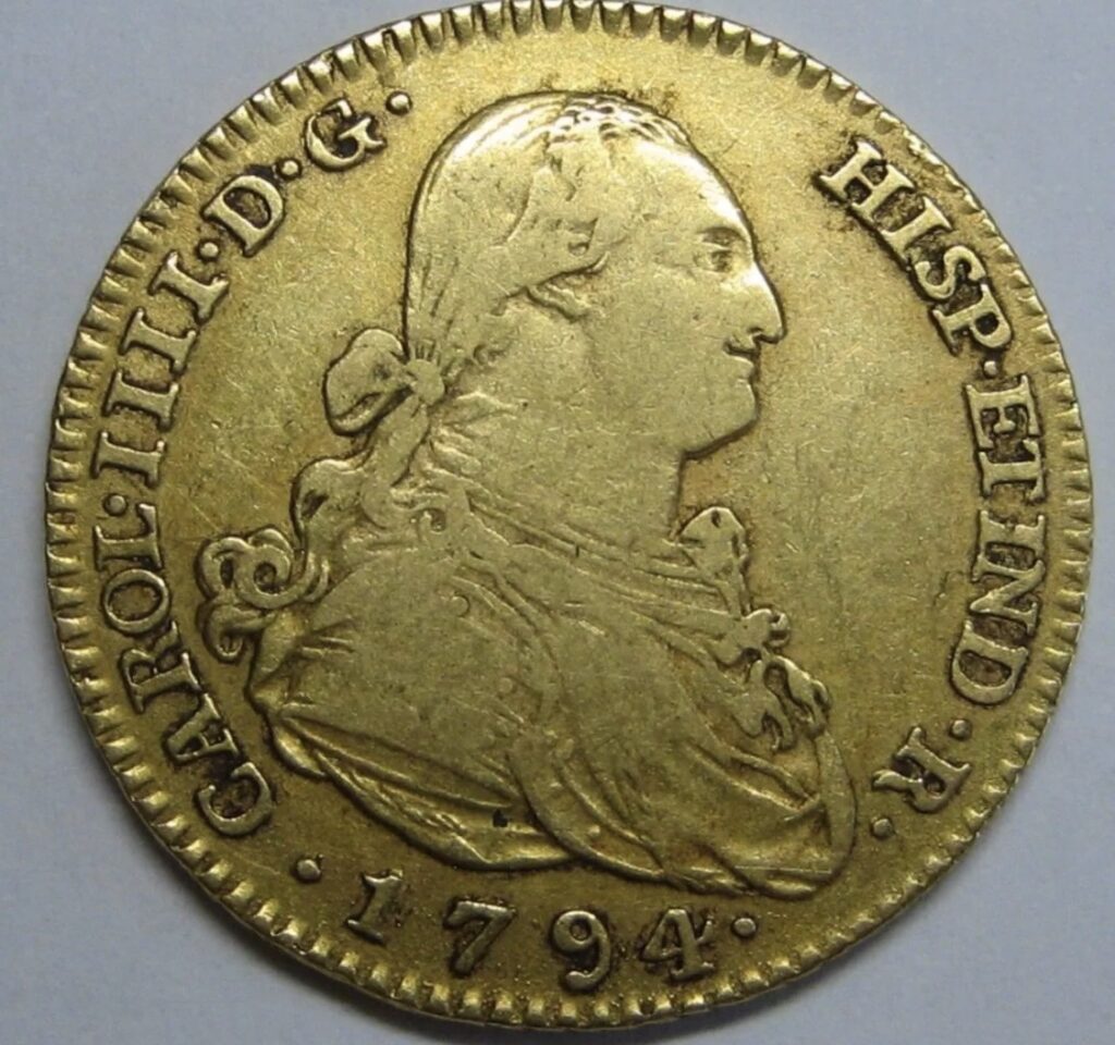 Inicio TodoPrecio.com 13 2 Escudos 🛡️ Oro 1794 Carol llll Doblón de oro, excelente de oro