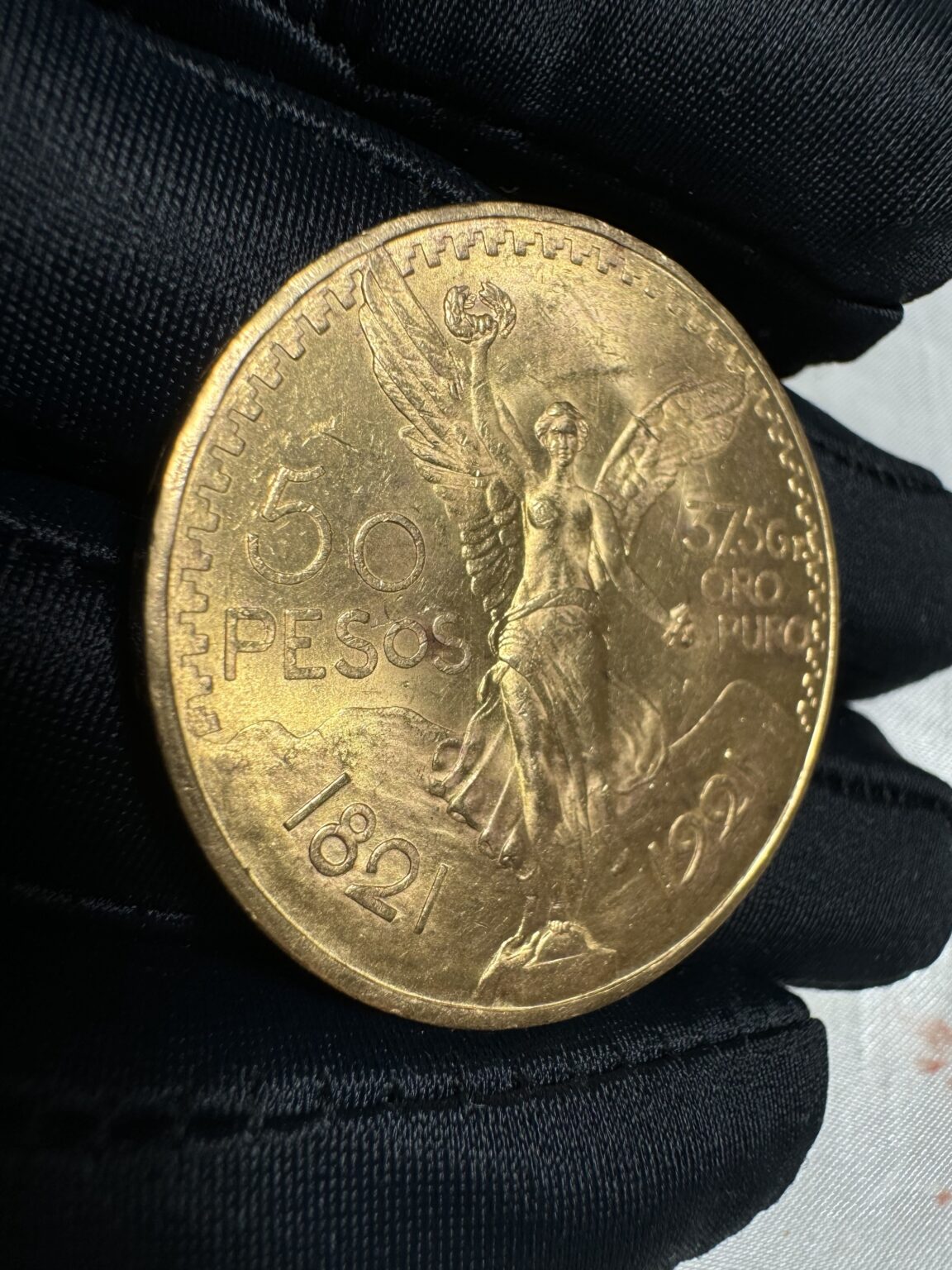 Réplique De Pièce Mexicaine 50 Pesos Centenario 1821-1943 – Pour Collectionneurs