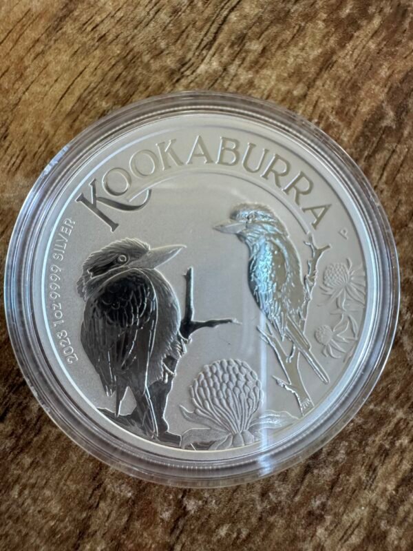 1 Onza 2023 Kookaburra $1 Dollar Elizabeth Australia Plata ley .999 UNC