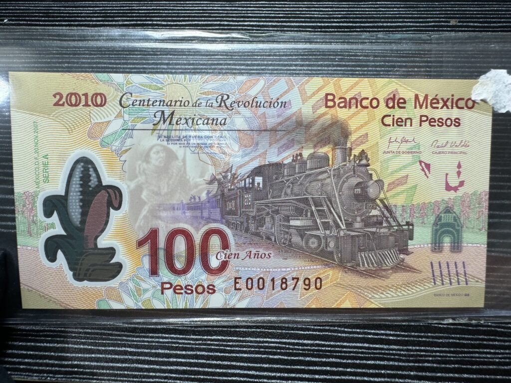 Inicio TodoPrecio.com 6 Billete $100 Pesos Centenario de la Revolución
Mexicana UNC 20 Nov 2007 Ferrocarril