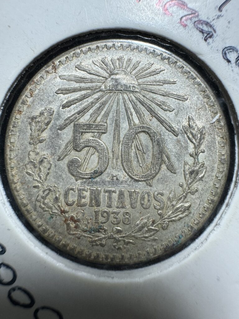 Inicio TodoPrecio.com 55 50 Centavos Resplandor 1938 ley 0.720 fecha clave