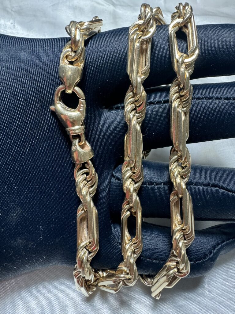 Inicio TodoPrecio.com 60 Cadena de Oro 14K Eslabón Milano Torsal Fígaro 128.4 gr.