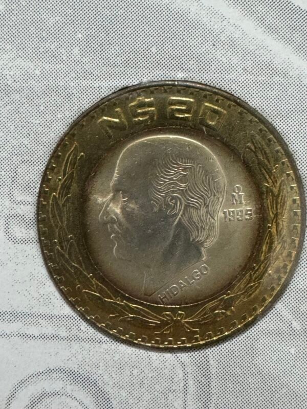 Cuadro Blanco Set Cono Monetario 1995 México N$ Nuevos Pesos - Image 2
