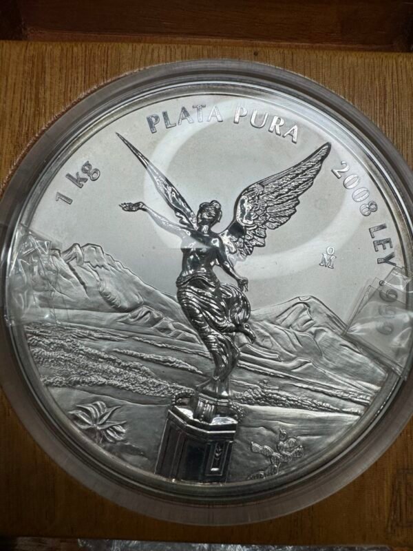 1 Kilo de Plata Pura Libertad 2008 Acabado Proof