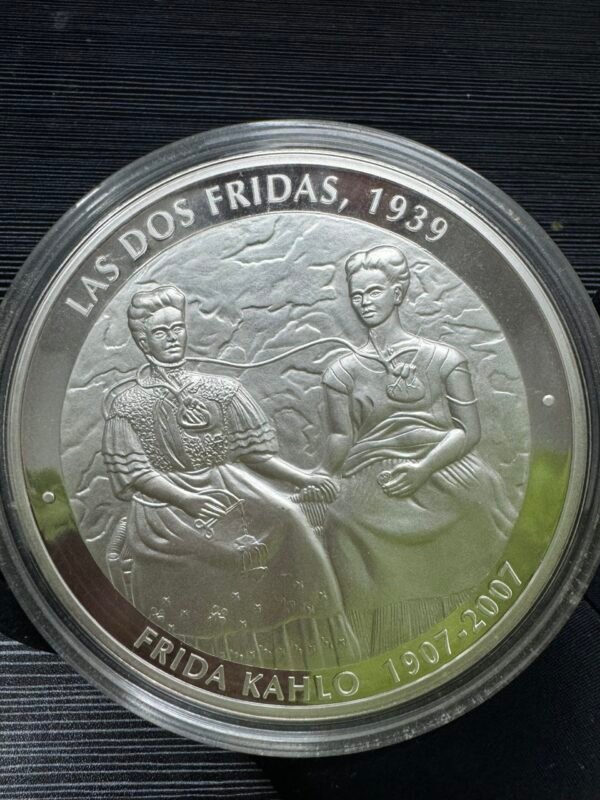 1 Kilo de Plata .999 Frida Khalo Año 1907-2007 Las Dos Fridas, 1939, Desnudo con Alcatraces, Diego Rivera, 1944