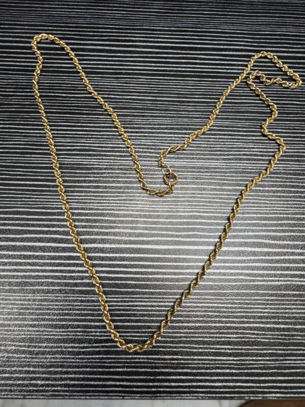 Collar torsal de oro 10K 15.6gr 64cm de largo - Image 3