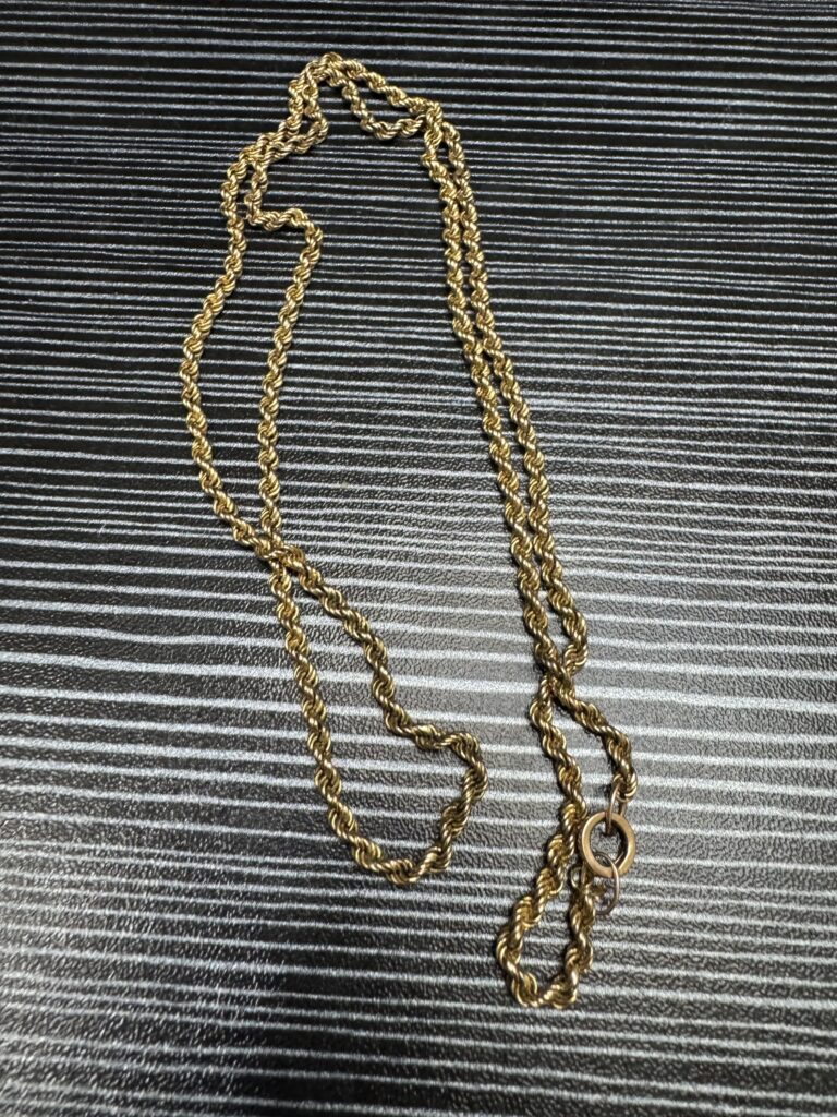 Inicio TodoPrecio.com 17 Collar torsal de oro 10K 15.6gr 64cm de largo