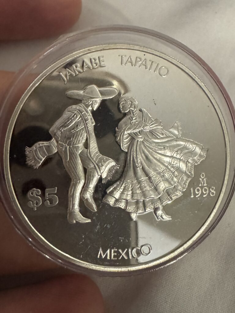 Inicio TodoPrecio.com 14 1 Onza Plata $5 Jarabe Tapatío 1998 Proof México Mo UNC