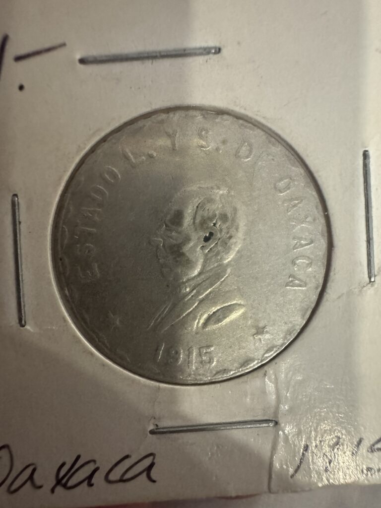 Inicio TodoPrecio.com 13 $1 Peso Oaxaca 1915 Benito Juárez Giro de Medalla