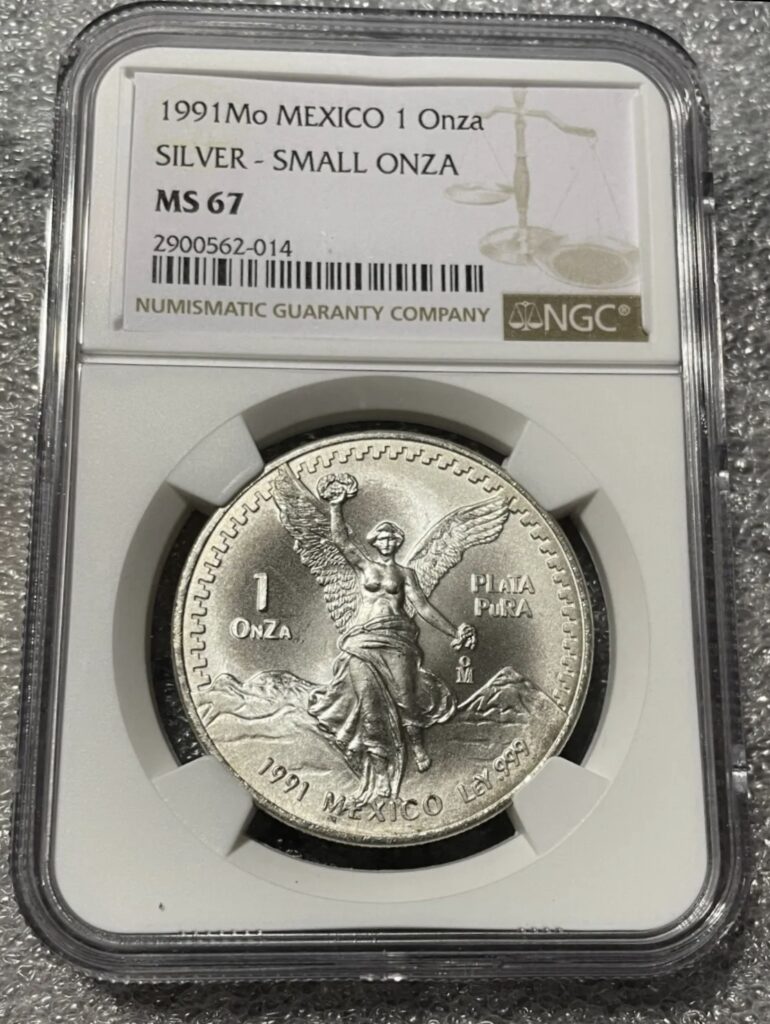 Inicio TodoPrecio.com 26 Onza Libertad 1991 MS67 Mo Tipo 2 “Letras MiXTaS” “Mula” Alto grado de conservación