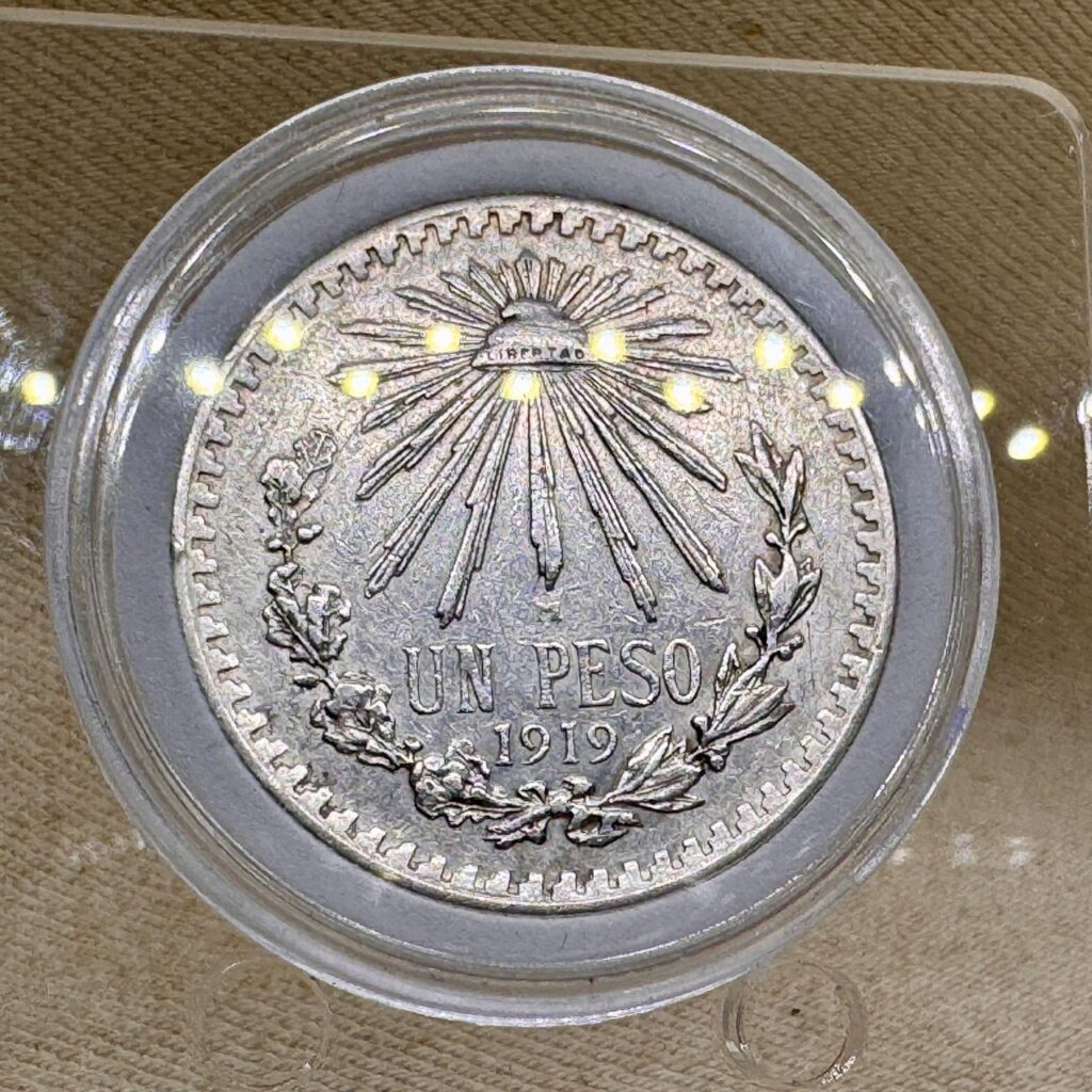 Inicio TodoPrecio.com 24 $1 Peso Resplandor 1919 Fecha Clave Plata Ley .800