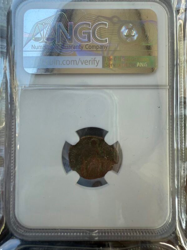Moneda del Imperio Romano Certificado Auténtico NGC Lado Oriental, Declive y caída de Roma  Año 364 AC - Image 2