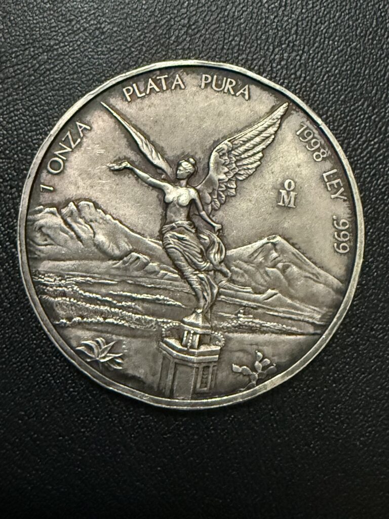 Inicio TodoPrecio.com 43 1 Onza Libertad 1998 Plata Pura Ley .999 Mo México Fecha Clave KM#613