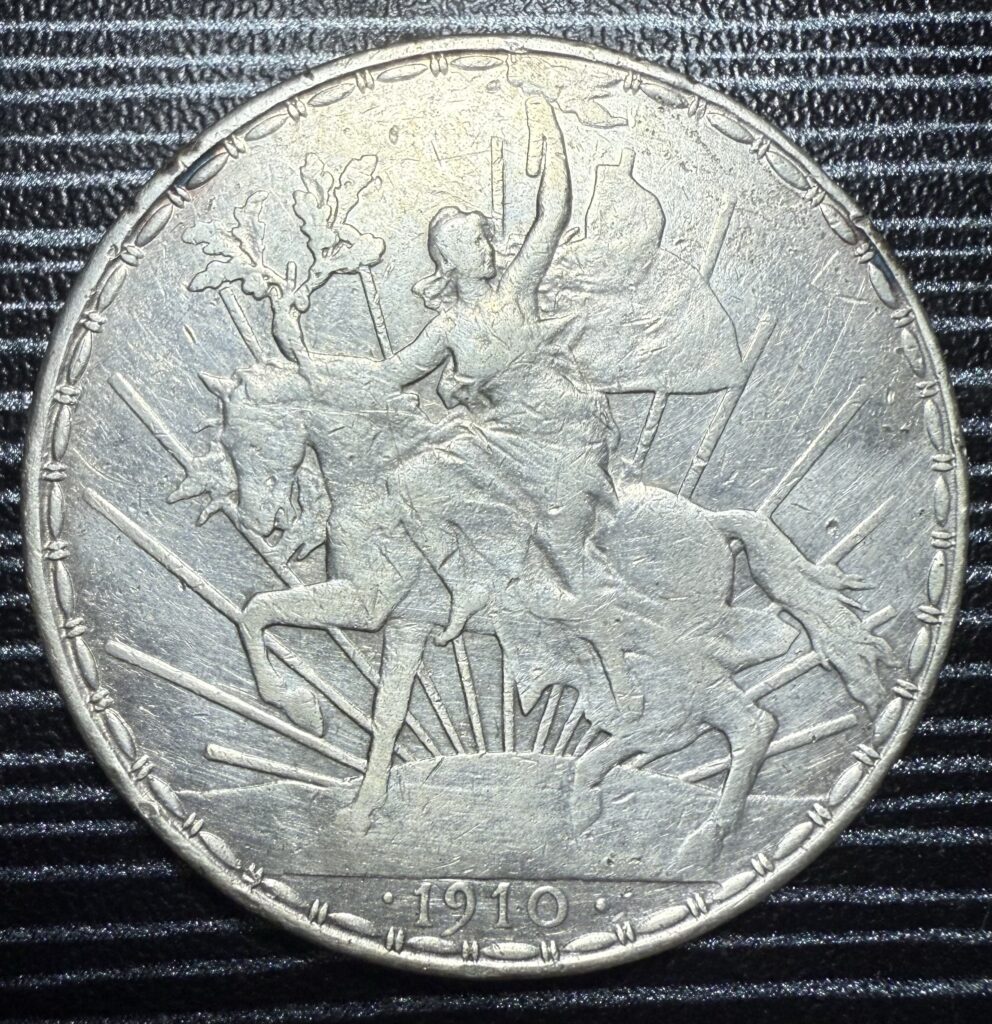 Inicio TodoPrecio.com 39 $1 Peso Caballito 1910 Libertad a Caballo Plata Auténtica