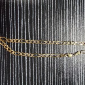 Pulsera de oro 14K 2gr 3x1 fígaro