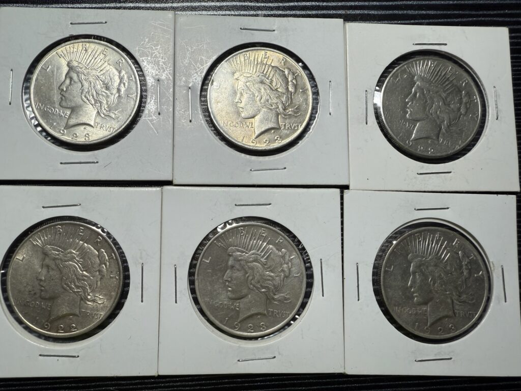 Inicio TodoPrecio.com 23 Dólar de La Paz Plata Peace Dollar 6 monedas de época
