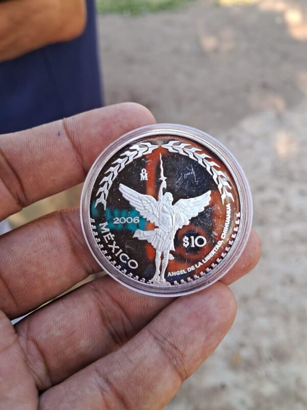1 Onza Plata .999 Proof Chihuahua Segunda fase 2006