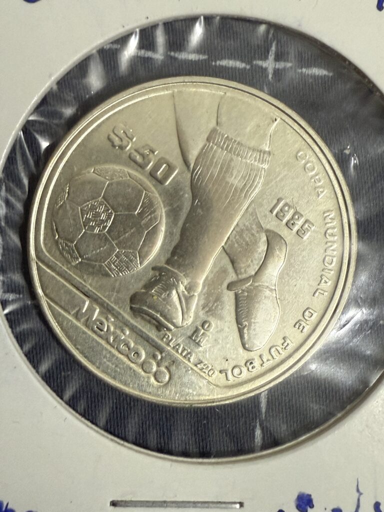 Inicio TodoPrecio.com 3 $50 Pesos 1985 Mundial México 1986 Plata 0.720