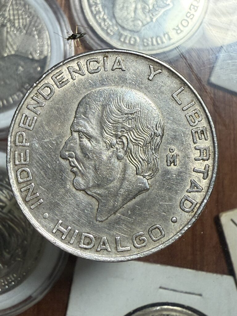 Inicio TodoPrecio.com 42 5 pesos Hidalgo 1956 Plata ley .720, 18.05 gramos