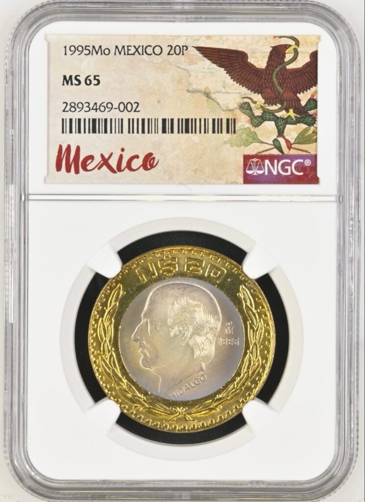 Inicio TodoPrecio.com 66 $20 Nuevos Pesos 1995 MS65 NGC México Mo