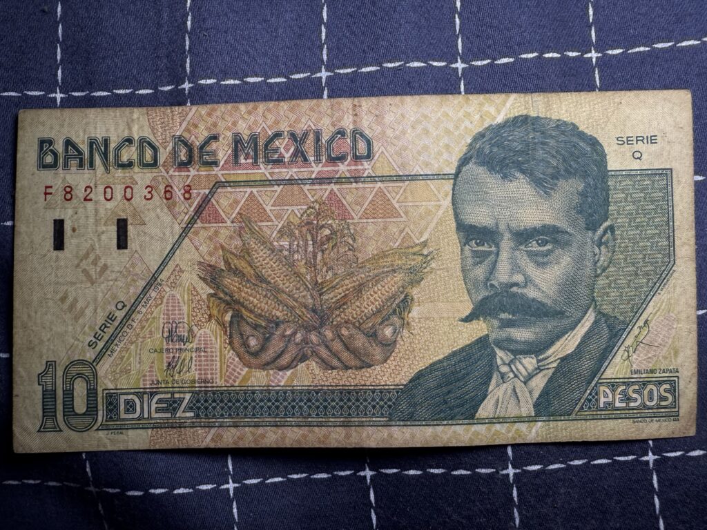 Inicio TodoPrecio.com 35 Billete $10 Nuevos Pesos 1994 Emiliano Zapata México