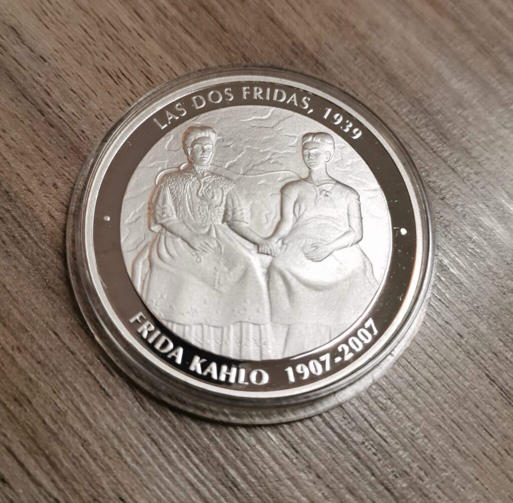 Inicio TodoPrecio.com 29 1 Onza Plata Pura Ley .999 Frida Khalo 1907-2007 México Diego Rivera