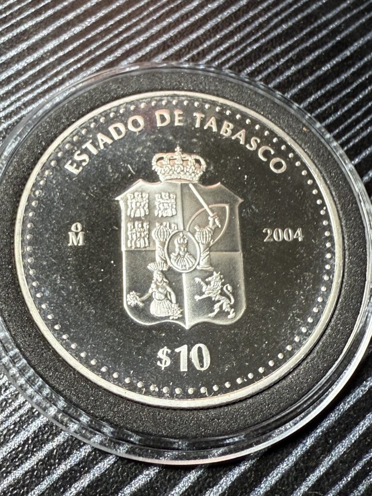 Inicio TodoPrecio.com 22 1 Onza de Plata Pura .999 2004 Tabasco $10 México