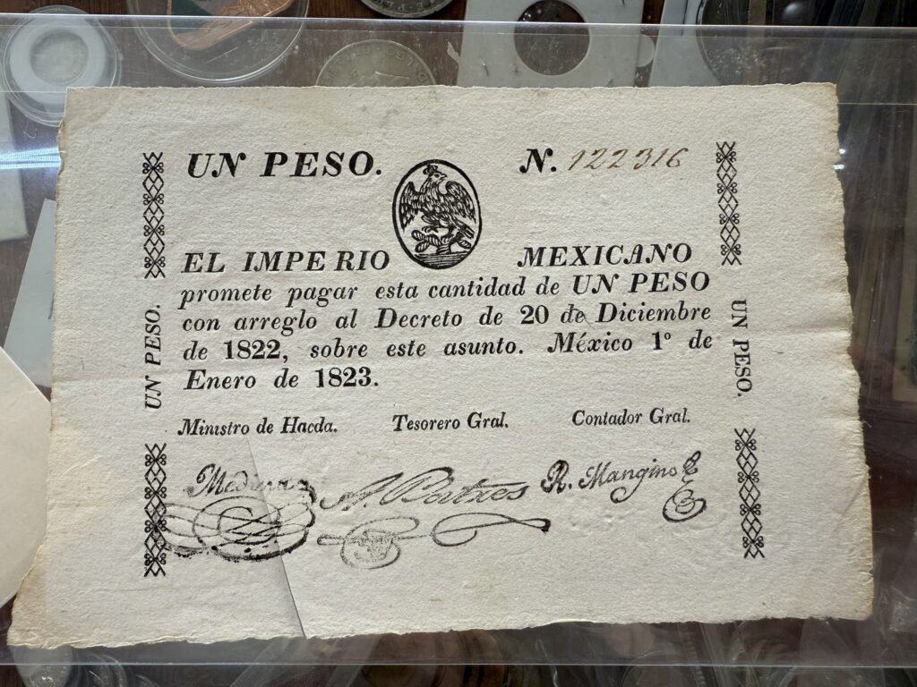 Inicio TodoPrecio.com 16 Billete $1 Peso Iturbide 1823 Primer Billete de México