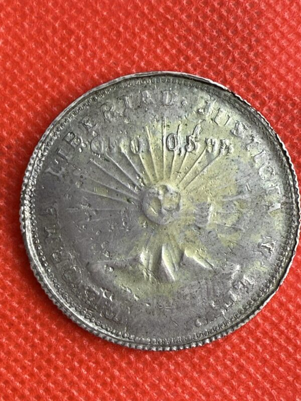 $2 Dos Pesos Guerrero 1914 Electro, Plata, Oro 0,595