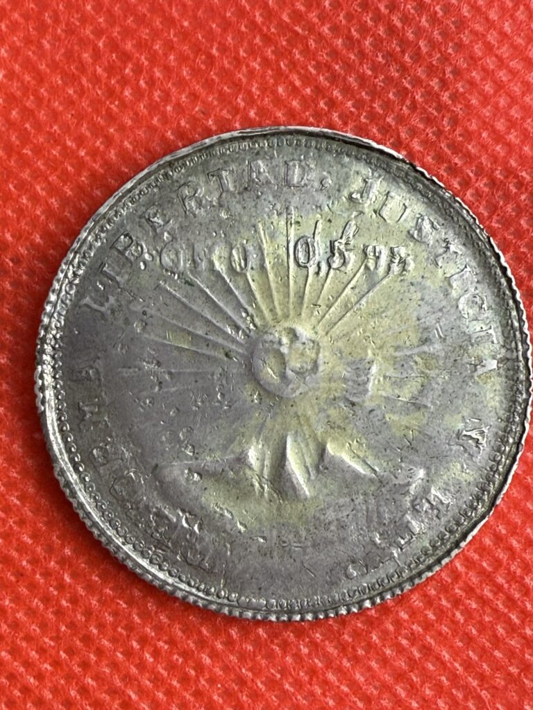 Inicio TodoPrecio.com 57 $2 Dos Pesos Guerrero 1914 Electrum Plata Oro 0.595 | Revolución Mexicana