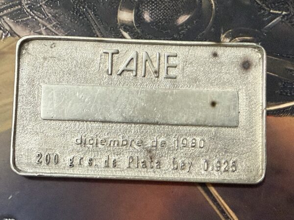 Barra de Plata .975 Marca Tane 200gr. Diciembre de 1980