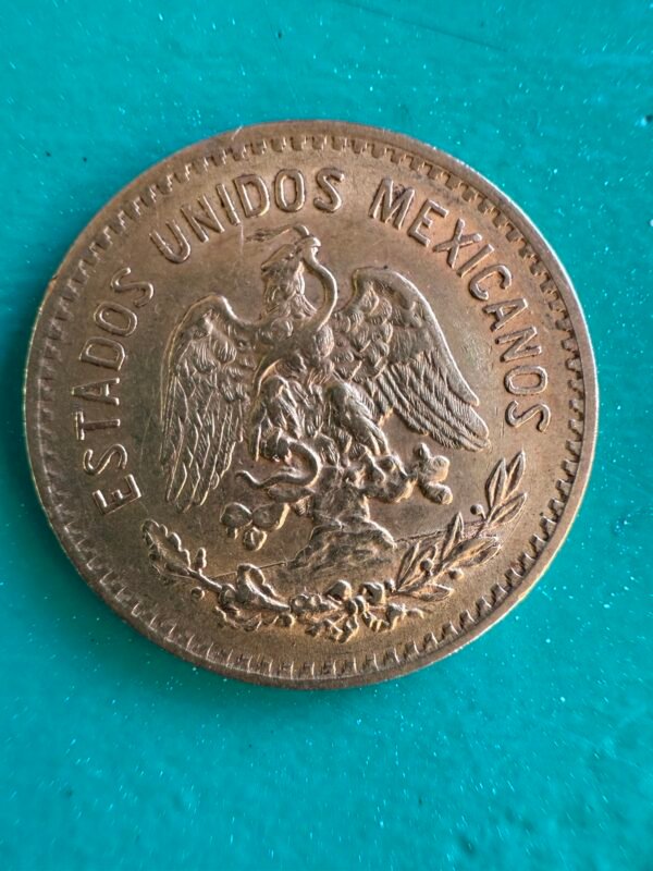 $5 Pesos Oro Hidalgo 1920 de Época - Image 2