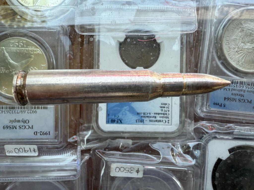 Inicio TodoPrecio.com 45 2 Onzas Plata .999 Estilo Cartucho Bala de alto poder Cal .308