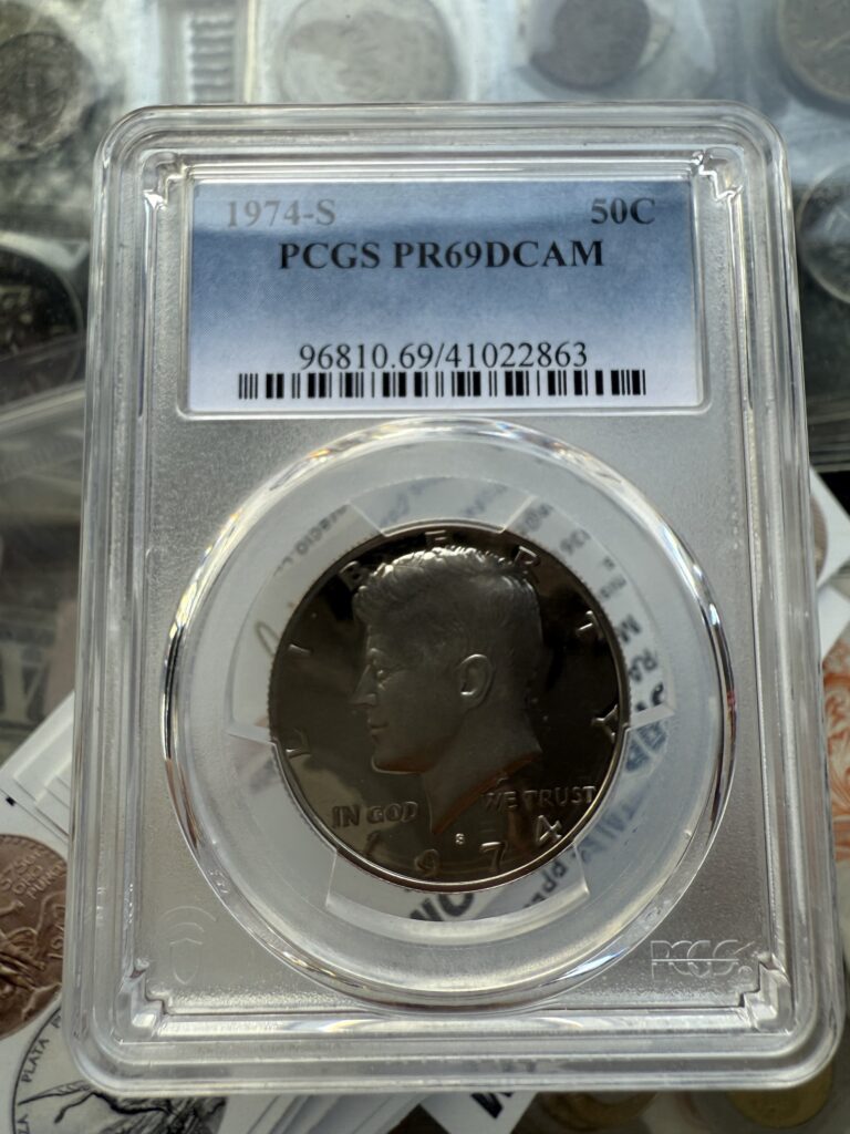 Inicio TodoPrecio.com 35 50 Centavos Dolar JFK 1974 PROOF USA PR69DCAM PCGS
