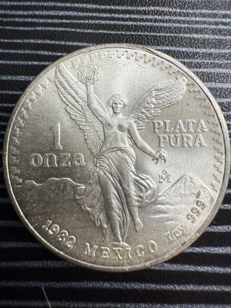 Inicio TodoPrecio.com 42 Onza Libertad 1982 Plata Pura .999 Mexico Gordita Primer Año