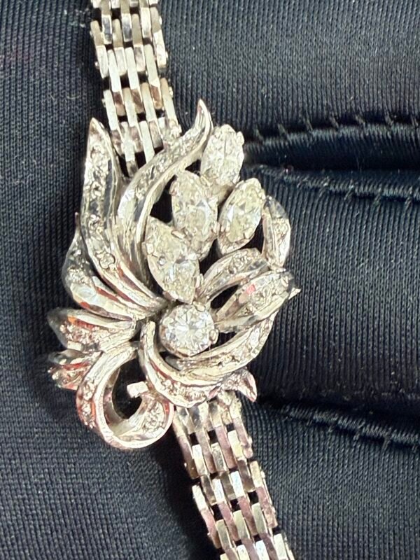 Pulsera de Plata Paladio con Diamantes – 19.1 g, 20 cm - Image 9