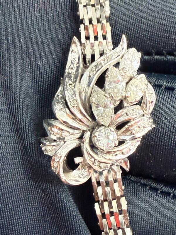 Pulsera de Plata Paladio con Diamantes – 19.1 g, 20 cm - Image 8