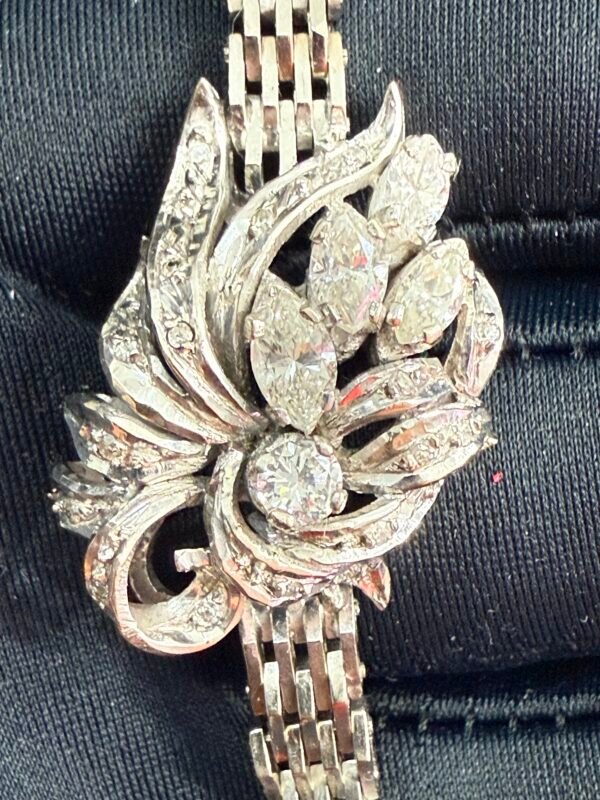 Pulsera de Plata Paladio con Diamantes – 19.1 g, 20 cm - Image 7