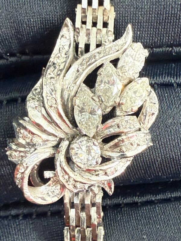 Pulsera de Plata Paladio con Diamantes – 19.1 g, 20 cm - Image 5