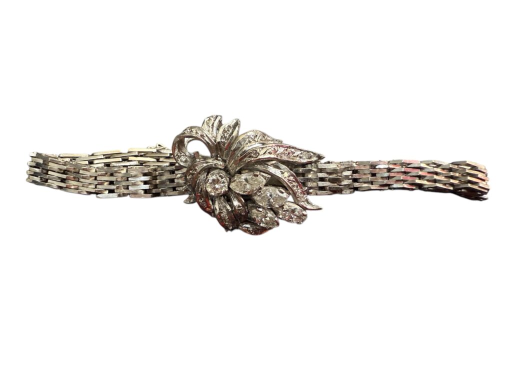 Inicio TodoPrecio.com 25 Pulsera de Plata Paladio con Diamantes – 19.1 g, 20 cm