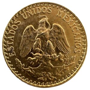 $2 Pesos Oro 1945 | Error Doble Ceca Mo | Rara
