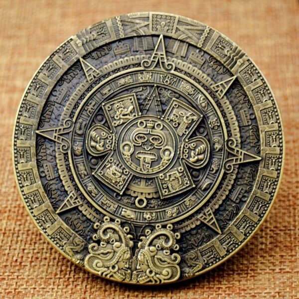 Medallón 4” Guerrero Maya | Calendario Azteca - Image 8