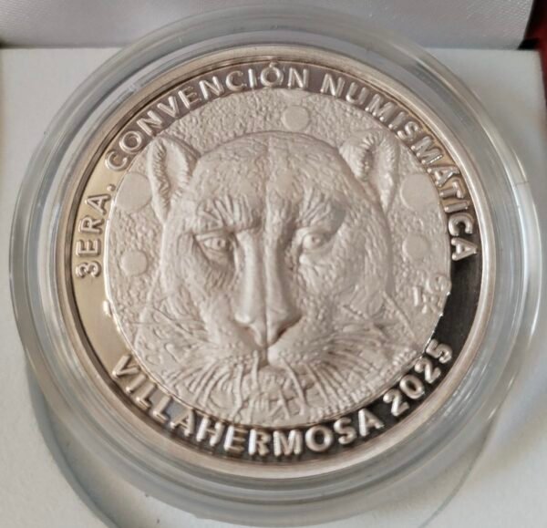 Medalla Conmemorativa 3ra Convención Numismatica de Tabasco Edición Limitada Plata .999 y Cobre .999 Año 2025 - Image 2